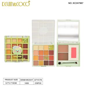 สินค้าส่งเร็ว KEVIN&COCO พาเลทแต่งหน้า อายแชโดว์ 16 เฉดสี บลัชออนไฮไลท์และคอนทัวร์ สีสวยสดใส