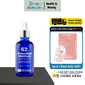Tinh Chất Cấp Ẩm Phục Hồi Histolab 62% Hyaluron Complex Ampoule Derma Science Serum 50ml