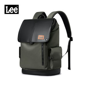 LEE Flip Cover Laptop Backpack Women with 16" Laptop Compartment Waterproof Oxford Notebook Bag School For Men Work Office Commuter College University Student Schoolbag