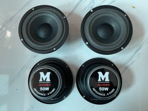 Loa mid trung 10 M-Audio gân mút toàn vành 11.5cm hàng nhập khẩu - Loa trung cao cấp - Loa trung kín