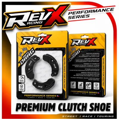 REVX Racing Premium Clutch Shoe 3pcs Set for Honda PCX 160 Clutch Lining Assembly High Performance Durable Smooth Engagement.