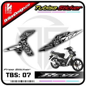 Sticker Striping Revo Lama - Sticker Striping Variasi Motor Revo Lama Motif Racing. TBS.07