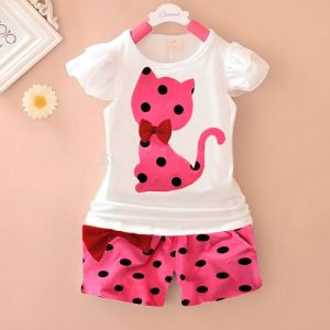 Daigo Meong Fanta Setelan Baju Anak Perempuan 1 2 3 4 5 Tahun Korea Style Lucu Viral Import murah
