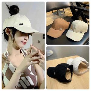 Nón Lưỡi Trai Cotton Hở Chóp Thời Trang Hàn Quốc Dành Cho Nữ thêu chữ DYJ