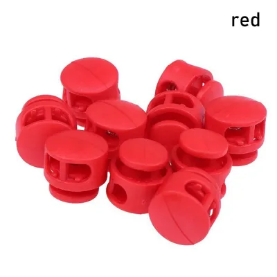 【COD&Fast Delivery】 10Pcs Backpack Sportswear Shoelace Spring Cord Lock Stopper DIY Shoelace Paracord Lanyard Toggle Clip Buckle Colorful Plastic Rope Clamp