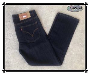 กางเกงยีนส์ขากระบอก-ไม่ยืด เป้ากระดุม