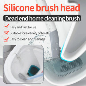 Toilet Brush/Cleaning Brush/Bathroom Brush/Silicone Toilet Brush/Convenient Storage Toilet Brush/Efficient Cleaning/Eco Friendly Material/No Damage To Toilet/Bathroom