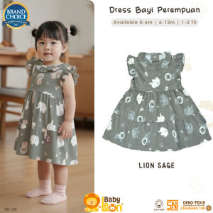 BABY LEON Dress Bayi Perempuan Baju Bayi Perempuan Baju Anak Perempuan Dress Anak Perempuan RR-120