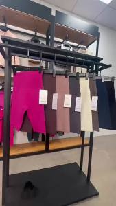 《501》lulu ชุดกางเกงโยคะห้าจุดสไตล์ใหม่ ไม่มีเส้นที่น่าอาย รัดรูป สัมผัสเปลือย ปั่นจักรยาน ก้นพีช ฟิตเนส กางเกงโยคะเอวสูง