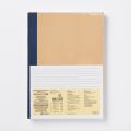 MUJI Notebook B5 6mm Rule 30sheets - Pack of 5books [5colors Binding]. 