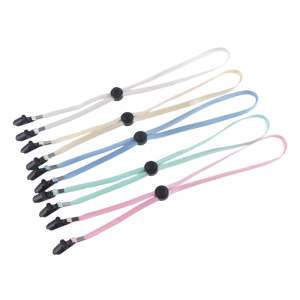 Flexible Headwear Attachment With Grip Feature for External Use and Face Covering Tie Sturdy Polyester Rope