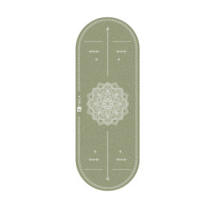 Thảm Tập Yoga Định Tuyến Xơ Dừa Pu Cao Su Kiểu Dáng Hình Oval Chiều Dài 190cm Cao Cấp