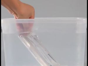 100PCS 4*20CM Self-Adhesive Sealed OPP Bags Transparent Plastic Storage Pouch