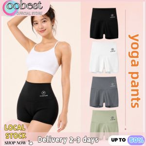 oobest 【Delivery 2-3 days】2pcs yoga pants for Women Anti-Exposure Tummy Control Booty Lifting High Waist 3 Inch Summer Thin Yoga Cycling Shorts Can Be Worn Out