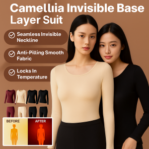 Womens Thermal Underwear Set Winter Warm Long Johns 2-Piece  Long Sleeve Top Pants Base Layer