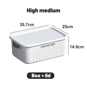 Tidy house Storage Box with Cover Multifunctional Storage Box Organizer Desktop Cosmetic Container Basket Sundries Classification Stackable Storage Box with Lid