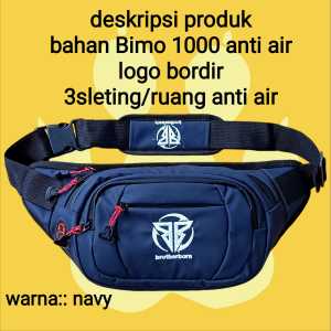 tas selempang bb pria wanita Waistbag distro anti air sleting full waterproof