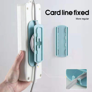 Upgraded Self-adhesive Hook Socket Power Strip Holder Cable Storage Wall-Mounted Extension Socket Holder for Home and Office