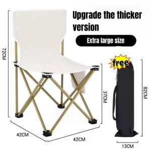 【Ready Stock】Camping folding chair Portable Heavy duty outdoor chair with back folding chair Camping chair Portable fishing chair Beach chair