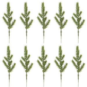 10/20Pcs Cây thông nhân tạo Chi Nhánh cây xanh lá thông Tự Làm Quà Tặng hộp kẹo Cho Vòng Hoa Vòng Hoa Giáng Sinh Tôn Tạo Và Nhà trang trí sân vườn