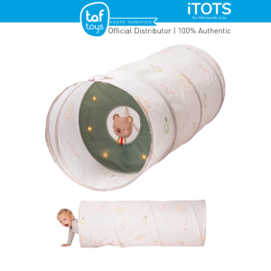 Taf Toys New Interactive Glow & Crawl Play Tunnel with Music & Lights for Baby Exploration