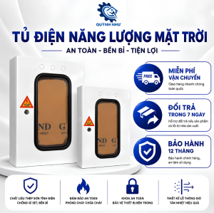 Vỏ Tủ Điện Quỳnh Như NLMT Thép Sơn Tĩnh Điện Có Khóa 600x400x180mm 500x400x180mm
