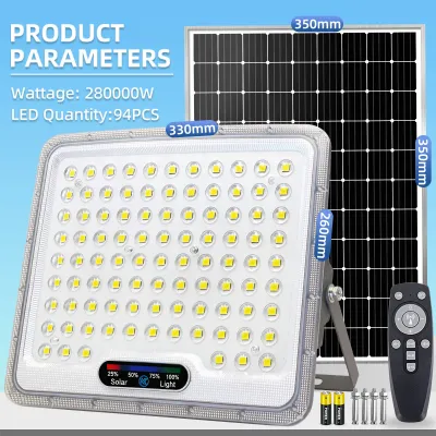 KKSKY Aluminum Alloy Solar Light – Waterproof Indoor/Outdoor Floodlight & Wall Light features three modes motion sensing and a remote control.