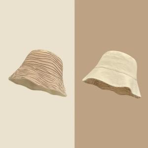 Sun Protection Reversible Cotton Reversible Bucket Hat Hawaii Double Side Anti-UV Panama Hat Sun Protection Fisherman Hats Women