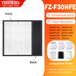 TROUWIDS HEPA Carbon Air Purifier Filter Replacement Filter Compatible with FP-J30E-A/B/P KC-F30E-W & More (Replaces FZ-F30HFE)