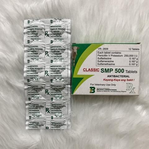 SMP 500 ANTI BACTERIAL TABLET (12 TABLETS)