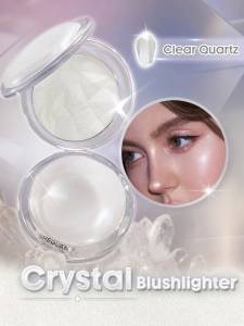 SHEGLAM Crystal Intentions High Vibration Blushlighter Radiant Glitter Shimmer Face Blusher Highlighter Powder Palette Makeup Cosmetics