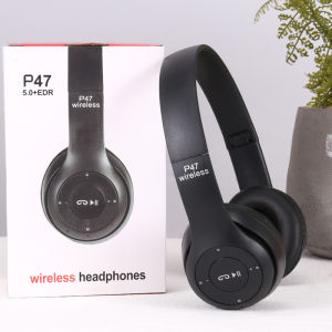 P47 Wireless Bluetooth Headphones Good Quality On-Ear Headphone Headset Stereo Radio Bluetooth FM radio AUX po