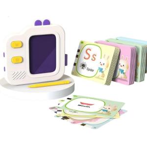 Interactive Learning Tablet With LCD Screen And FlashCards For Early Reading Writing Practice Children Educational Toy