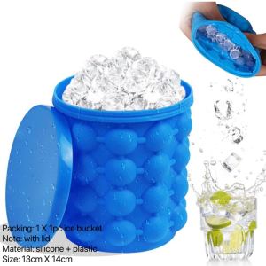 thick stainless steel ice bucket/ice kettlewater pitcherwater jugmugcupice potbar toolsdrinkwarekitchenwarepitselmakapal64oz80ozBINLU