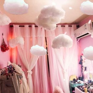 LIEYH Soft DIY Runway lead Snow Photography Clothing Stores Shopping Mall DIY Wedding Party Backdrops Artificial Cotton Prop Cotton Cloud Ornaments Party Supplies