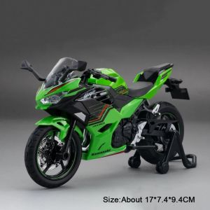 2026 1:12 Kawasaki KX450 NINJA 400 Alloy Diecast Motorcycle Model Toys Car Front Wheel Linkage Shock Absorption Motorbike Child Gifts