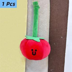 💥【Special price】💥UWO 1 2ชิ้นตุ๊กตามะเขือเทศผลไม้ตลกน่ารัก ตุ๊กตาของเล่นยัดไส้พวงกุญแจถุงแขวนตกแต่งเสน่ห์ของขวัญวันเกิดพวงกุญแจคู่รัก