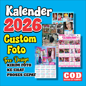 kalender 2027 bisa pake foto bisa desain sendiri proses cepat