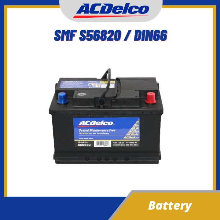 ACDelco SMF Car Battery S56820 / DIN66 / BCI 40R / T6 / LB3 | Lazada PH