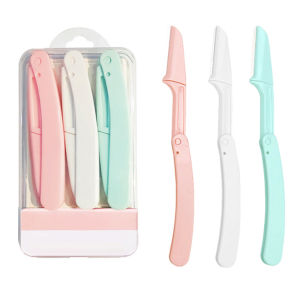 Murah Banget - Pisau Alis Lipat Portable / Set Eyebrow Razor 3 in 1