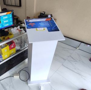 Printer Mesin Antrian Auto Cut Satu Set dengan Meja Anjungan Printer