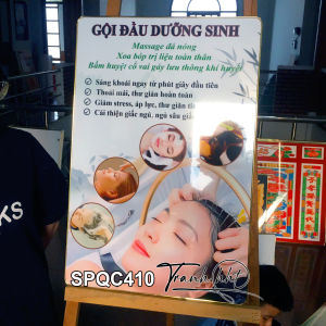 Tranh gội đầu dưỡng sinh treo tường Tranh Spa Dưỡng Sinh massage gội đầu dưỡng sinh tráng gương treo tường SPQC410