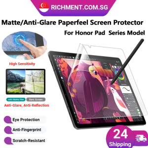 【✅SG Brand】RICHMENT Paperfeel Matte Screen Protector For Honor Pad V9 11.5 Inch Anti-Glare Writing Drawing Film Smooth Touch Anti Fingerprint Scratch Resistant HD Clear Tablet Protective Film