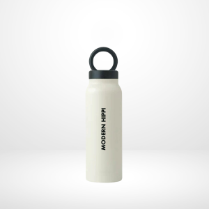 Modern Hippi Flask With Magnetic Phone Mount 720ml (White)