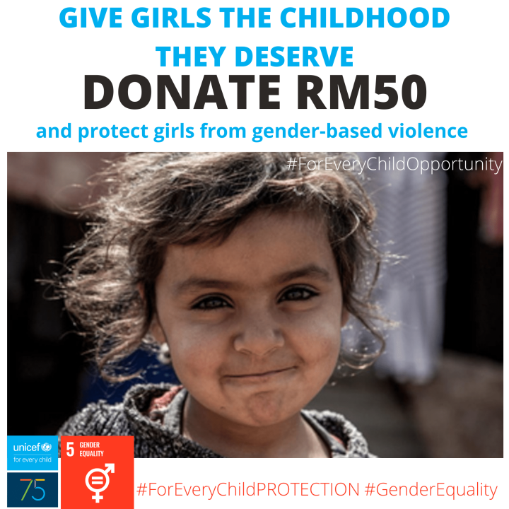 Donate to protect girls from gender-based violence [RM50] # ...