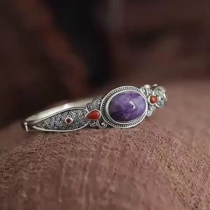 [ Ziqi Donglai ] Bracelet for women vintage style with a distressed finish exquisite and unique design a fashionable accessory
