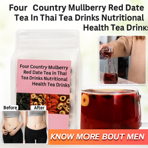 Men Kidney Power Care Nourishing Health Tea Mulberry Black Goji Berry Wolfberry Red Date Tea  Male Kidney Essence Replenishment Flower Tea Stay Up Late Health Tea Liver Kidney Care Health Tea Natural Healthy Kidney Cleansing Tea 枸杞桑葚红枣茶
