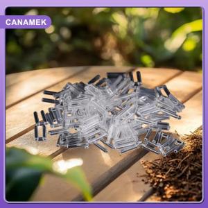 【CANAMEK】 100pcs Rimless kính đôi cao su cắm khóa ỐNg Lót Kính mắt nhựa đôi ống lót chân sửa chữa phụ kiện kính mắt
