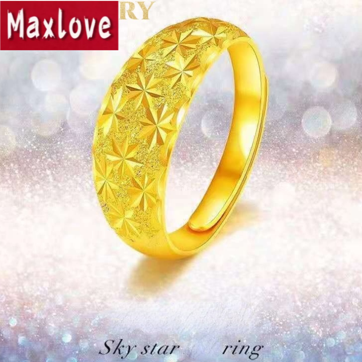 Maxlove Jewelry Gold 916 Original Malaysia Gold Rings for Women