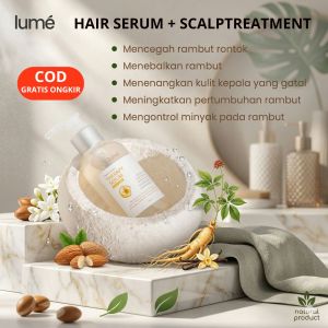 Lume Scalp Hair Therapy Serum Grow Tonic Non Paraben Anti Rontok Rambut Bercabang Ketombe Kering Lumecolors Original Halal BPOM